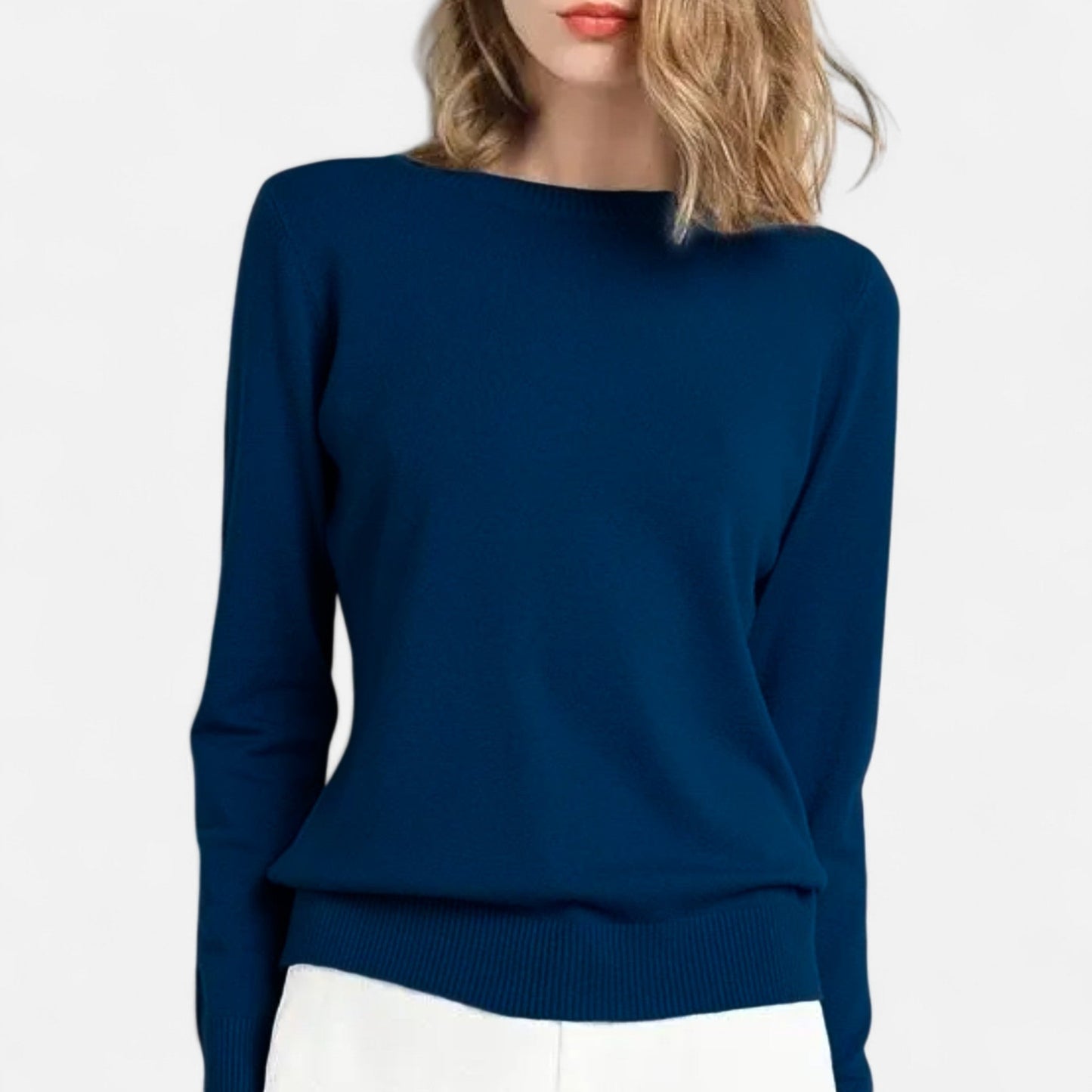 Premium Women's Merino Wool Sweater – Essential Timeless O-Neck for Smart Casual Style and Comfort | Premium Comfort Home & Lifestyle Product UK