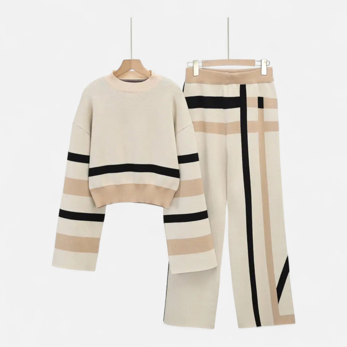 Premium Women's Plaid Sweater Set – Smart Heritage Lounge Wear for Stylish Comfort and Elegance | Premium Comfort Home & Lifestyle Product UK