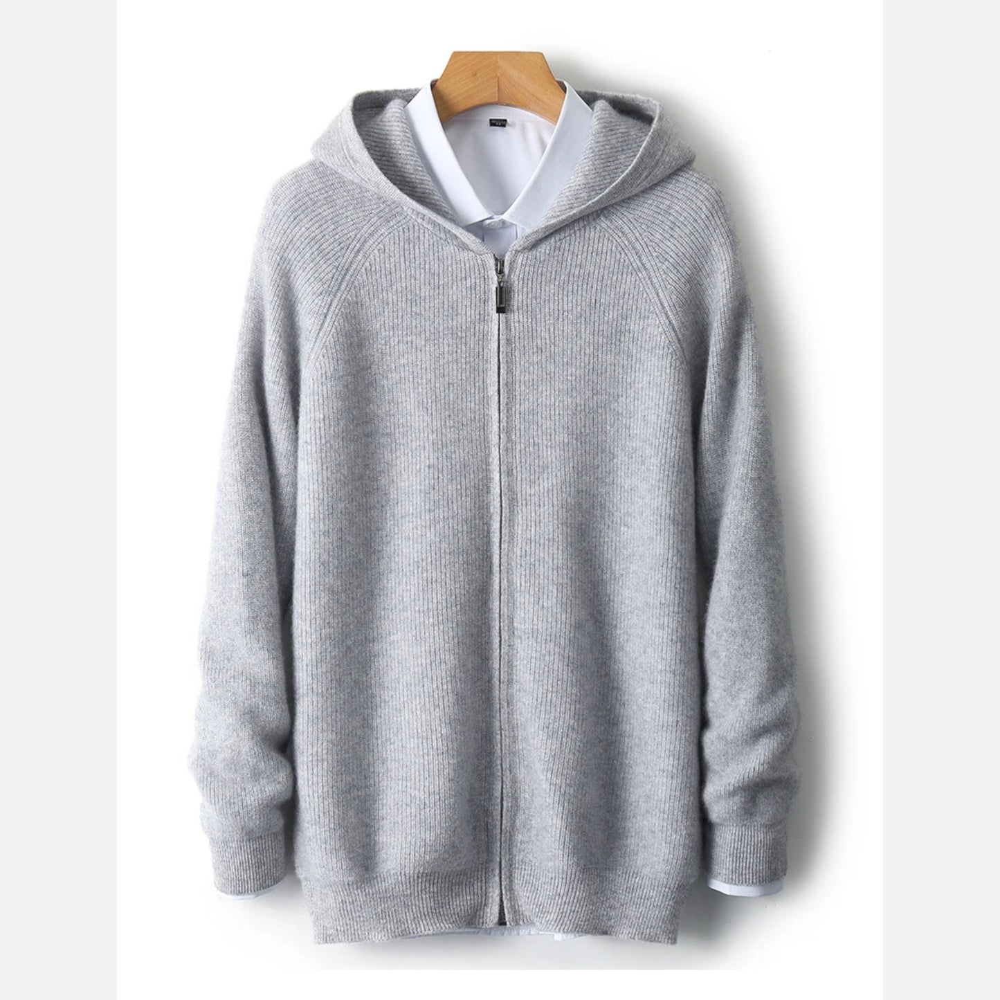 Premium Men's Zipped Hoodie – Smart Heritage Merino Knitwear for Ultimate Comfort and Style | Premium Comfort Home & Lifestyle Product UK
