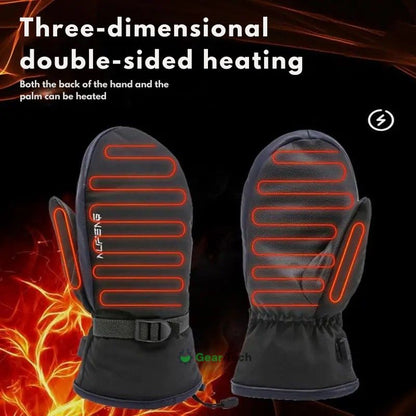Electric Heated Gloves | USB Rechargeable Hand Warmers | Waterproof, Dual-Sided Heating for Skiing, Hiking, and Daily Use