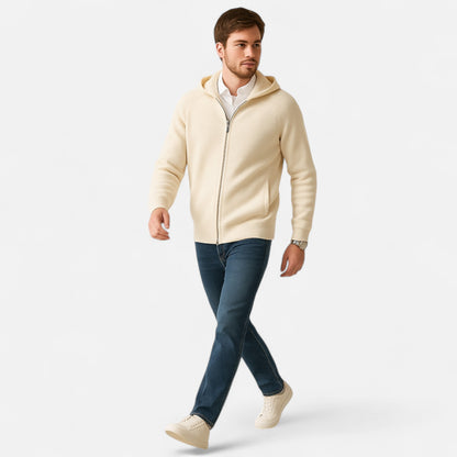 Premium Men's Zipped Hoodie – Smart Heritage Merino Knitwear for Ultimate Comfort and Style | Premium Comfort Home & Lifestyle Product UK