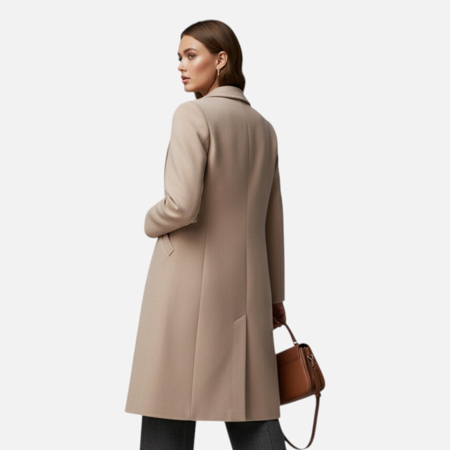 Premium Women's Winter Overcoat – Smart Lapel Collar Elegance for Professional Style and Warmth | Premium Comfort Home & Lifestyle Product UK