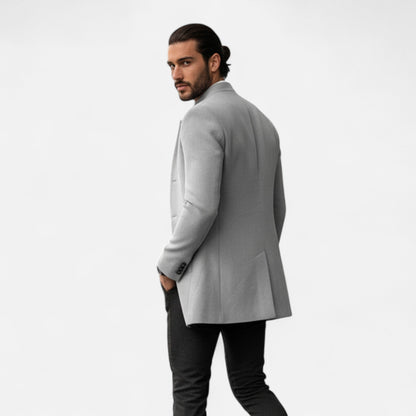 Men's Premium Tailored Coat – Smart Classic Solid Comfort for Professional Style and Essential Wardrobe Upgrade | Premium Comfort Home & Lifestyle Product UK