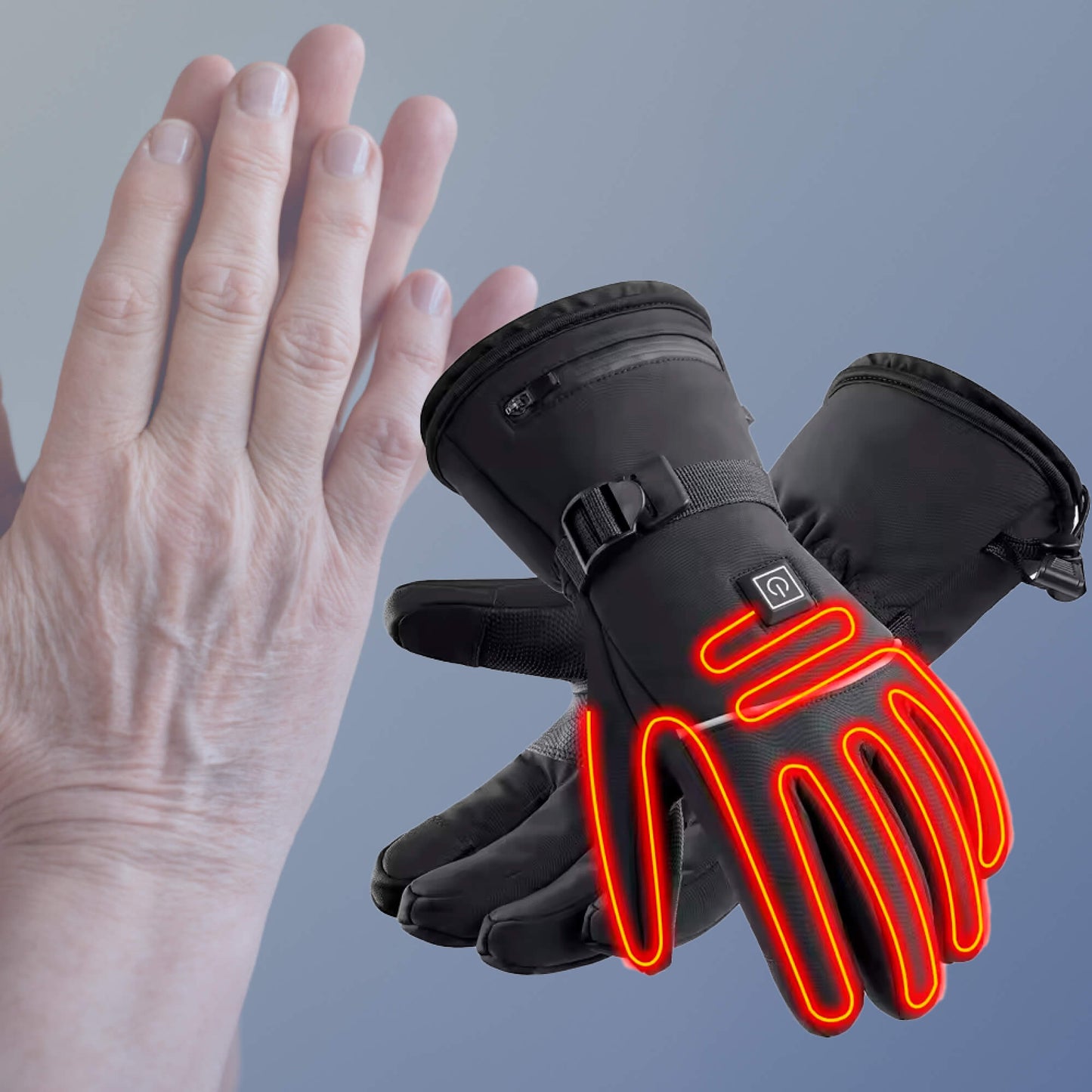 Heated Gloves for Raynaud's & Arthritis – Rechargeable Waterproof Thermal Gloves with 3 Heat Levels for Pain Relief UK