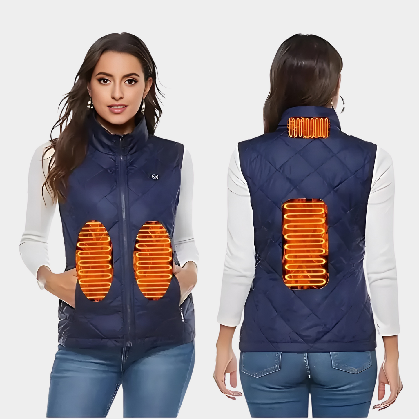 Heated Vest for Women with Dual Control & 9 Heating Zones – Warmth & Comfort for All Seasons, Perfect for Outdoor Activities