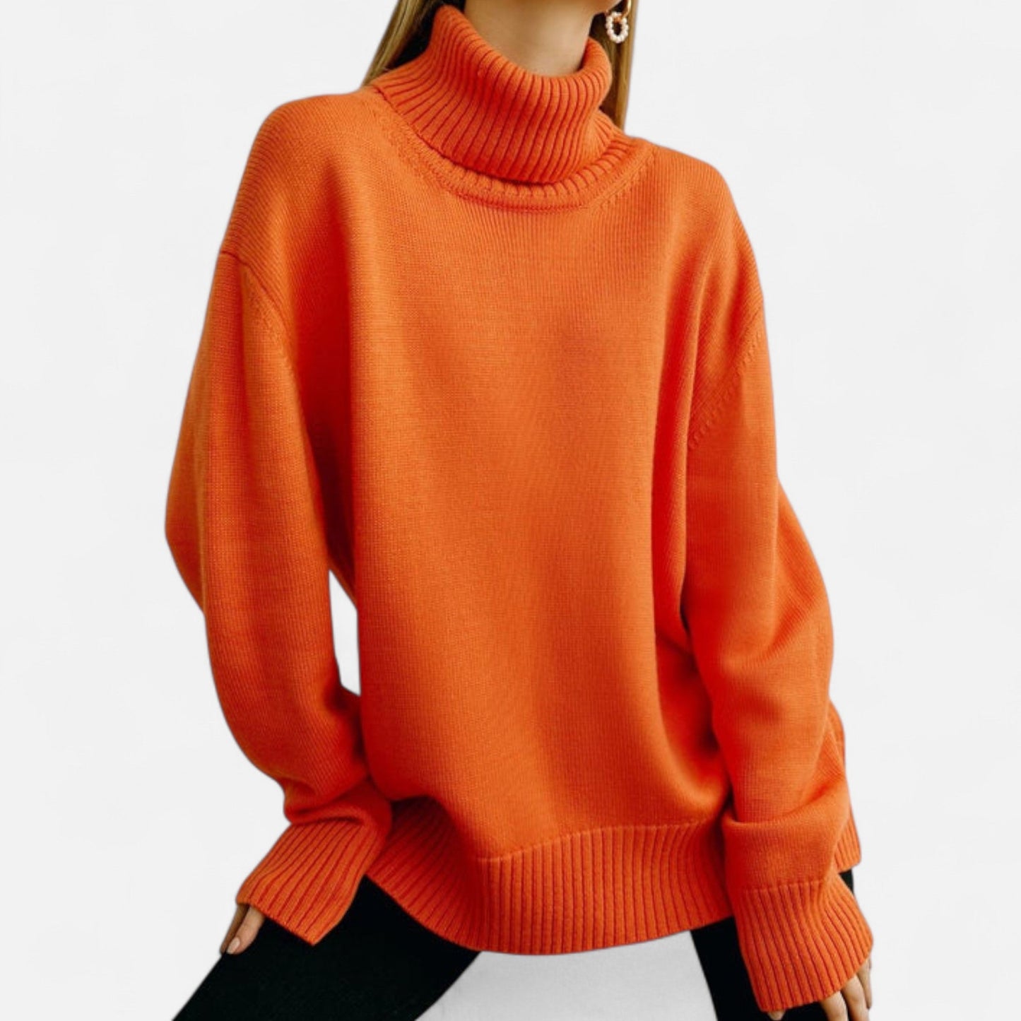 Premium Women's Oversized Turtleneck Sweater - Cozy, Stylish, and Essential for Winter Fashion and Comfort | Premium Comfort Home & Lifestyle Product UK
