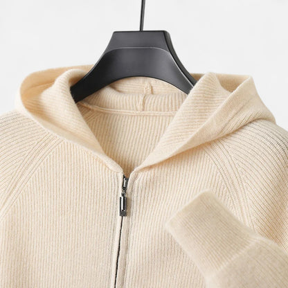 Premium Men's Zipped Hoodie – Smart Heritage Merino Knitwear for Ultimate Comfort and Style | Premium Comfort Home & Lifestyle Product UK