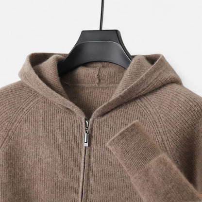 Premium Men's Zipped Hoodie – Smart Heritage Merino Knitwear for Ultimate Comfort and Style | Premium Comfort Home & Lifestyle Product UK