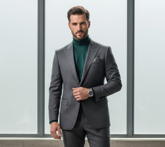 create a good  looking fashion man looking at the camera