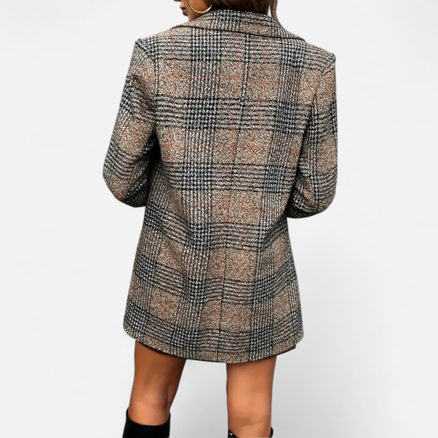 Women’s Premium Houndstooth Classic Coat – Timeless Smart Style for Professional and Casual Wear | Premium Comfort Home & Lifestyle Product UK