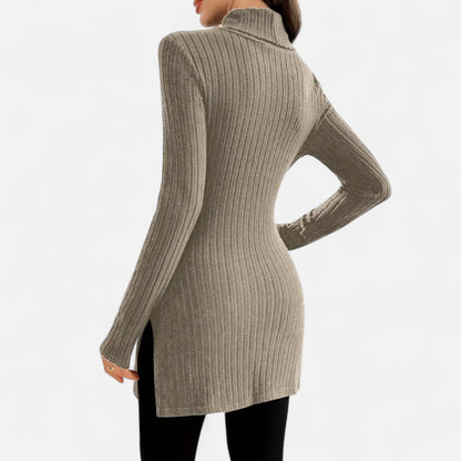 Premium Women's Ribbed High Neck Sweater – Elegant & Stylish Knitwear for Smart Casual Outfits | Premium Comfort Home & Lifestyle Product UK