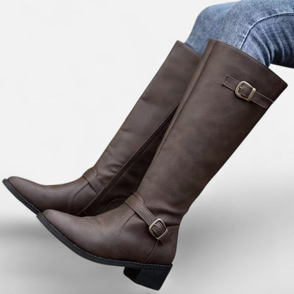 Premium Women's Mid-Calf Buckle Boots - Stylish, Comfortable & Versatile Footwear for Every Occasion | Premium Comfort Home & Lifestyle Product UK