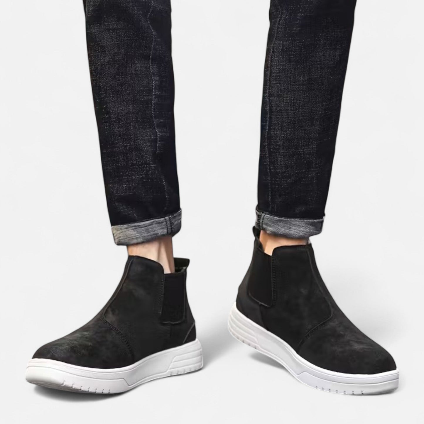 Premium Men's Vintage Slip-On Ankle Boots | Smart Casual Footwear for Stylish Comfort and Versatile Everyday Wear | Premium Comfort Home & Lifestyle Product UK