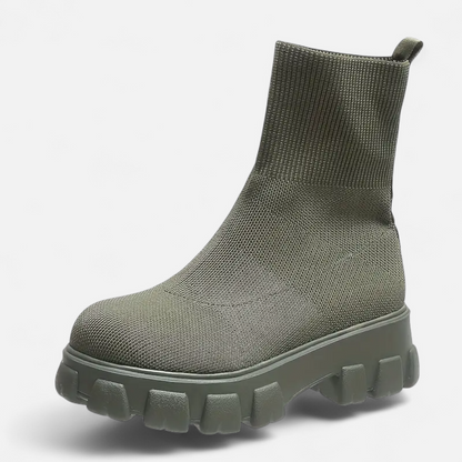 Premium Women's Slip-On Boots – Smart Heritage Round Toe Style for Comfort and Versatility | Premium Comfort Home & Lifestyle Product UK