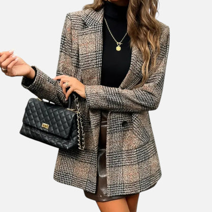 Women’s Premium Houndstooth Classic Coat – Timeless Smart Style for Professional and Casual Wear | Premium Comfort Home & Lifestyle Product UK