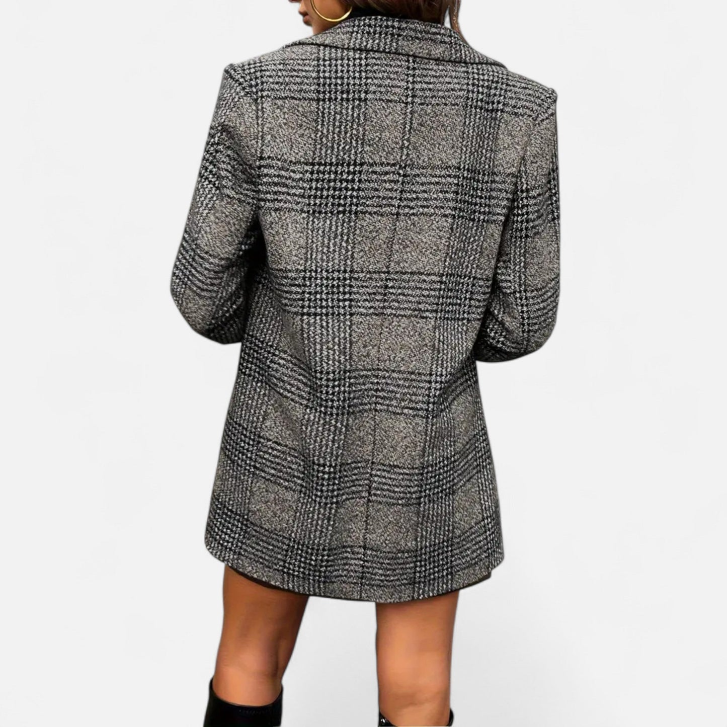 Women’s Premium Houndstooth Classic Coat – Timeless Smart Style for Professional and Casual Wear | Premium Comfort Home & Lifestyle Product UK