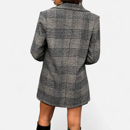 Women’s Premium Houndstooth Classic Coat – Timeless Smart Style for Professional and Casual Wear | Premium Comfort Home & Lifestyle Product UK