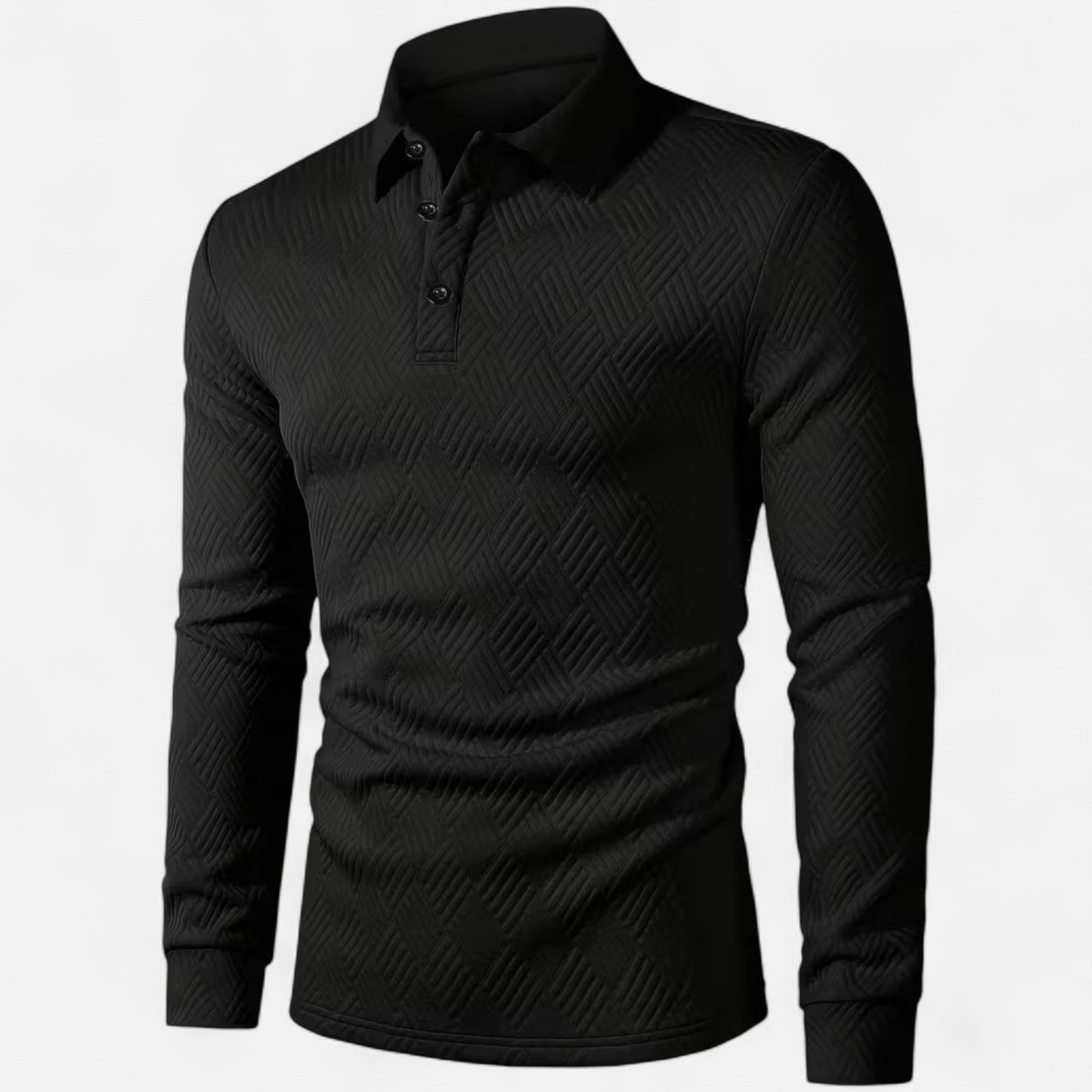 Premium Men's Long Sleeve Polo Shirt - Smart Casual Wear for Work, Golf, or Everyday Style - Essential Wardrobe Staple | Premium Comfort Home & Lifestyle Product UK