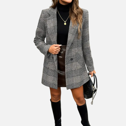 Women’s Premium Houndstooth Classic Coat – Timeless Smart Style for Professional and Casual Wear | Premium Comfort Home & Lifestyle Product UK