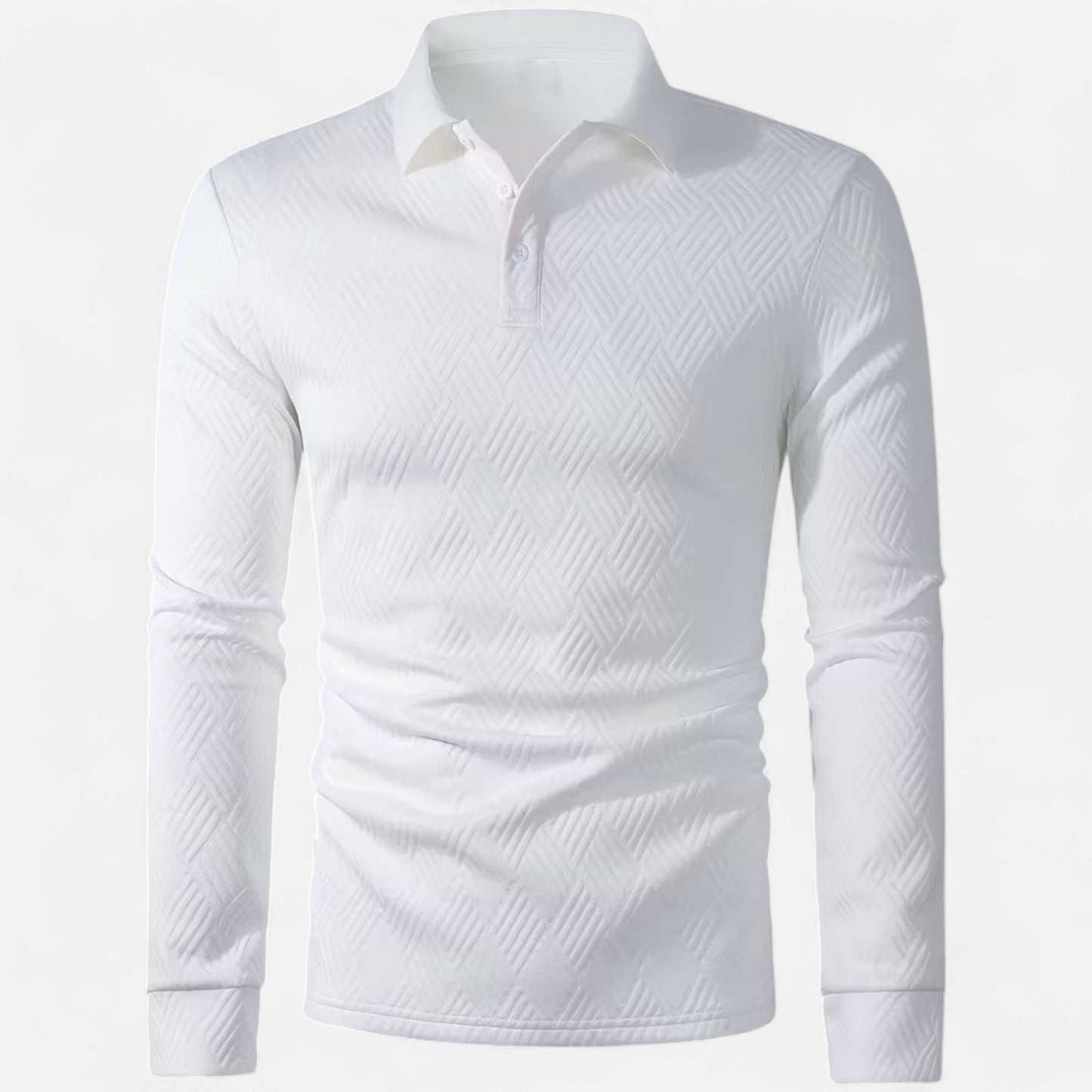 Premium Men's Long Sleeve Polo Shirt - Smart Casual Wear for Work, Golf, or Everyday Style - Essential Wardrobe Staple | Premium Comfort Home & Lifestyle Product UK