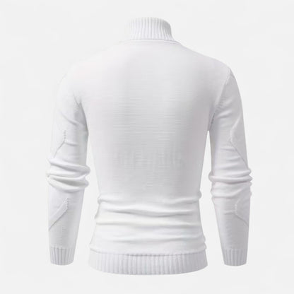 Premium Men's Rib-Knit Turtleneck Sweater - Smart Casual Knitwear for Stylish Winter Outfits - Essential Wardrobe Staple | Premium Comfort Home & Lifestyle Product UK