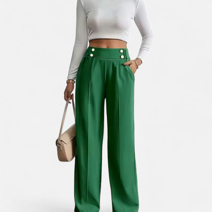 Premium French-Inspired Straight-Leg Office Pants | Smart & Professional Work Trousers for Women | Essential Business Attire | Premium Comfort Home & Lifestyle Product UK