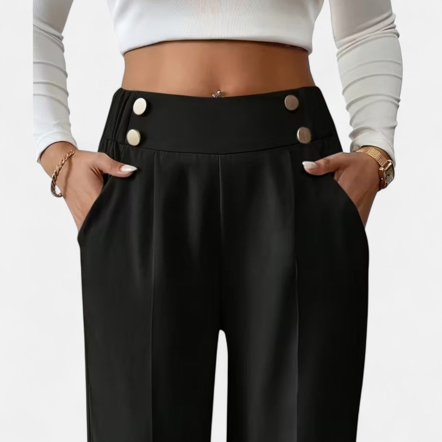 Premium French-Inspired Straight-Leg Office Pants | Smart & Professional Work Trousers for Women | Essential Business Attire | Premium Comfort Home & Lifestyle Product UK