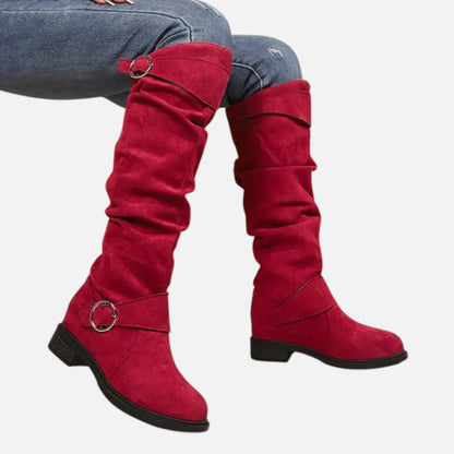 Premium Women's Knee-High Boots with Buckle Belt – Stylish, Elegant Footwear for Every Occasion | Premium Comfort Home & Lifestyle Product UK
