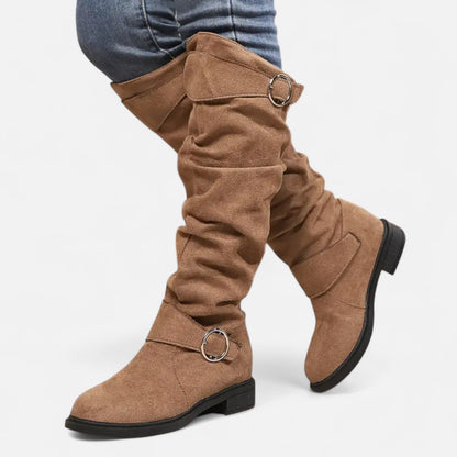 Premium Women's Knee-High Boots with Buckle Belt – Stylish, Elegant Footwear for Every Occasion | Premium Comfort Home & Lifestyle Product UK