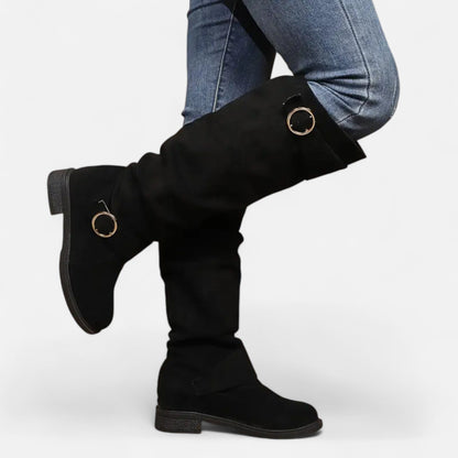 Premium Women's Knee-High Boots with Buckle Belt – Stylish, Elegant Footwear for Every Occasion | Premium Comfort Home & Lifestyle Product UK