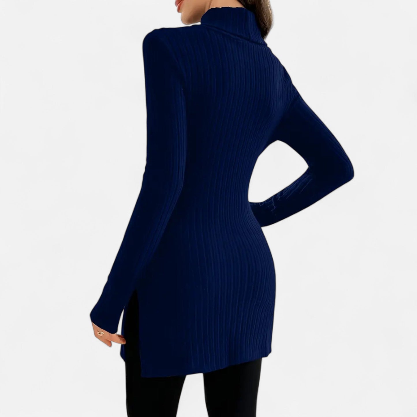 Premium Women's Ribbed High Neck Sweater – Elegant & Stylish Knitwear for Smart Casual Outfits | Premium Comfort Home & Lifestyle Product UK