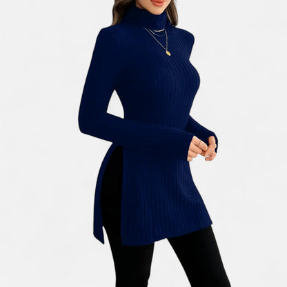 Premium Women's Ribbed High Neck Sweater – Elegant & Stylish Knitwear for Smart Casual Outfits | Premium Comfort Home & Lifestyle Product UK