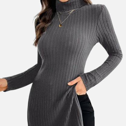 Premium Women's Ribbed High Neck Sweater – Elegant & Stylish Knitwear for Smart Casual Outfits | Premium Comfort Home & Lifestyle Product UK