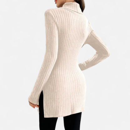 Premium Women's Ribbed High Neck Sweater – Elegant & Stylish Knitwear for Smart Casual Outfits | Premium Comfort Home & Lifestyle Product UK