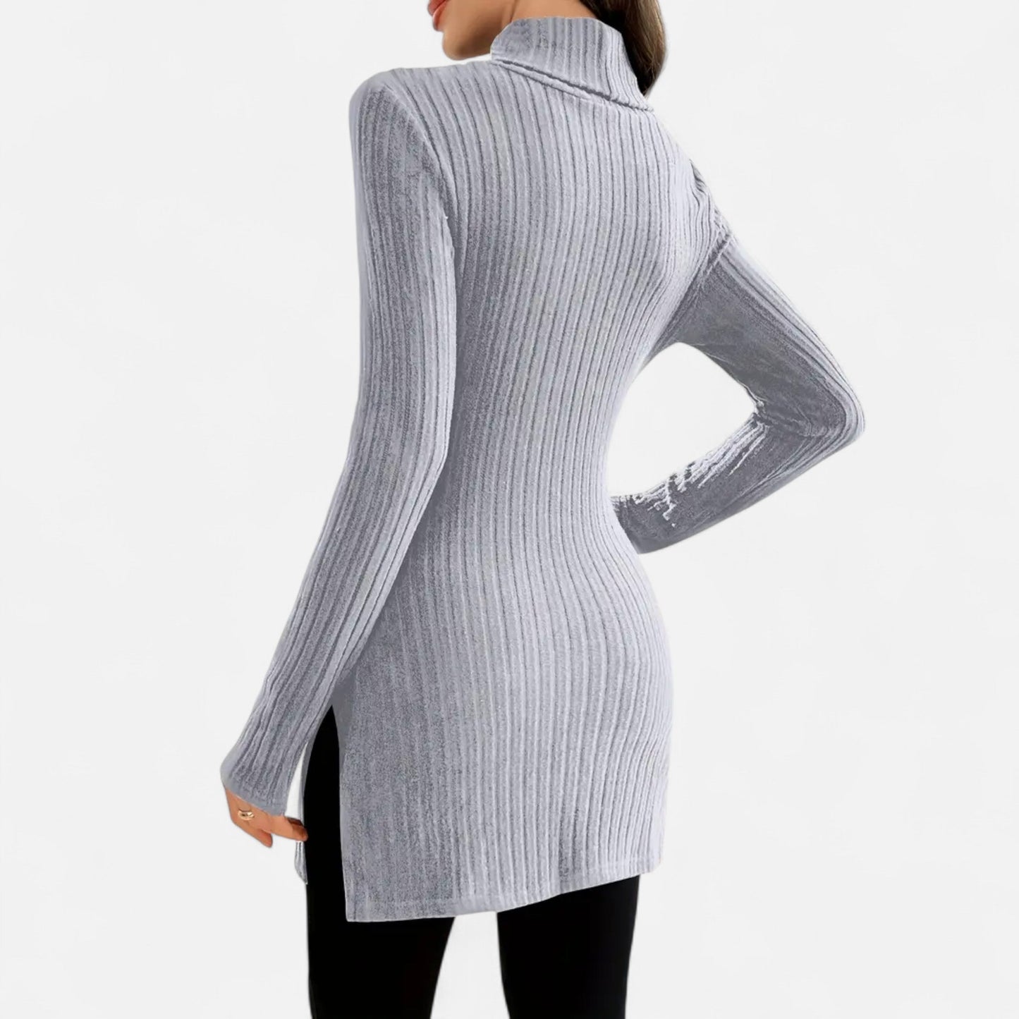 Premium Women's Ribbed High Neck Sweater – Elegant & Stylish Knitwear for Smart Casual Outfits | Premium Comfort Home & Lifestyle Product UK