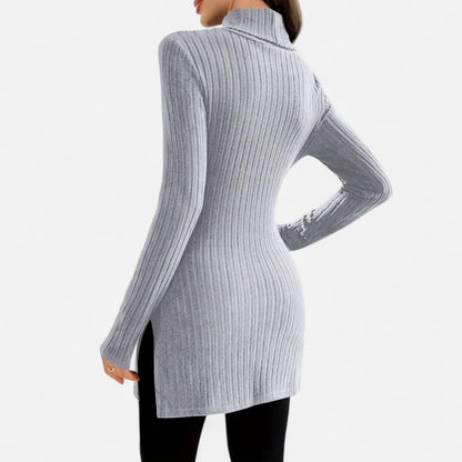 Premium Women's Ribbed High Neck Sweater – Elegant & Stylish Knitwear for Smart Casual Outfits | Premium Comfort Home & Lifestyle Product UK
