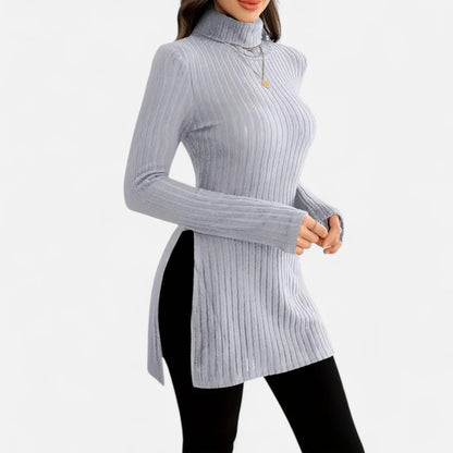Premium Women's Ribbed High Neck Sweater – Elegant & Stylish Knitwear for Smart Casual Outfits | Premium Comfort Home & Lifestyle Product UK