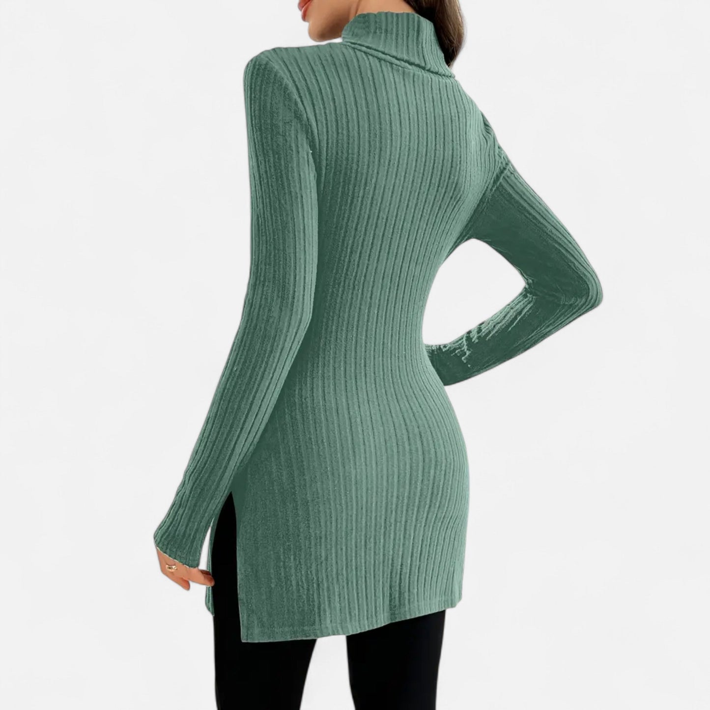 Premium Women's Ribbed High Neck Sweater – Elegant & Stylish Knitwear for Smart Casual Outfits | Premium Comfort Home & Lifestyle Product UK