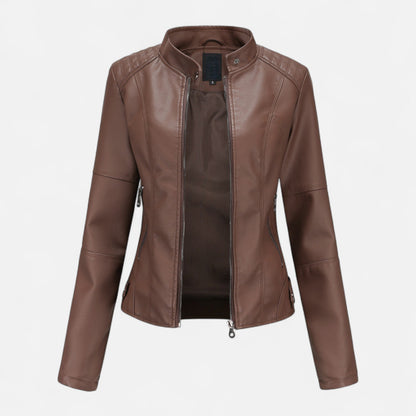 Premium Women's Leather Jacket – Smart Heritage Chic Style for Essential Wardrobe Upgrade | Premium Comfort Home & Lifestyle Product UK
