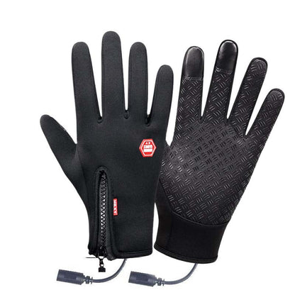 Heated Cycling and Ski Gloves for Men and Women | Electric Heating Winter Gloves for Cold Weather Outdoor Activities