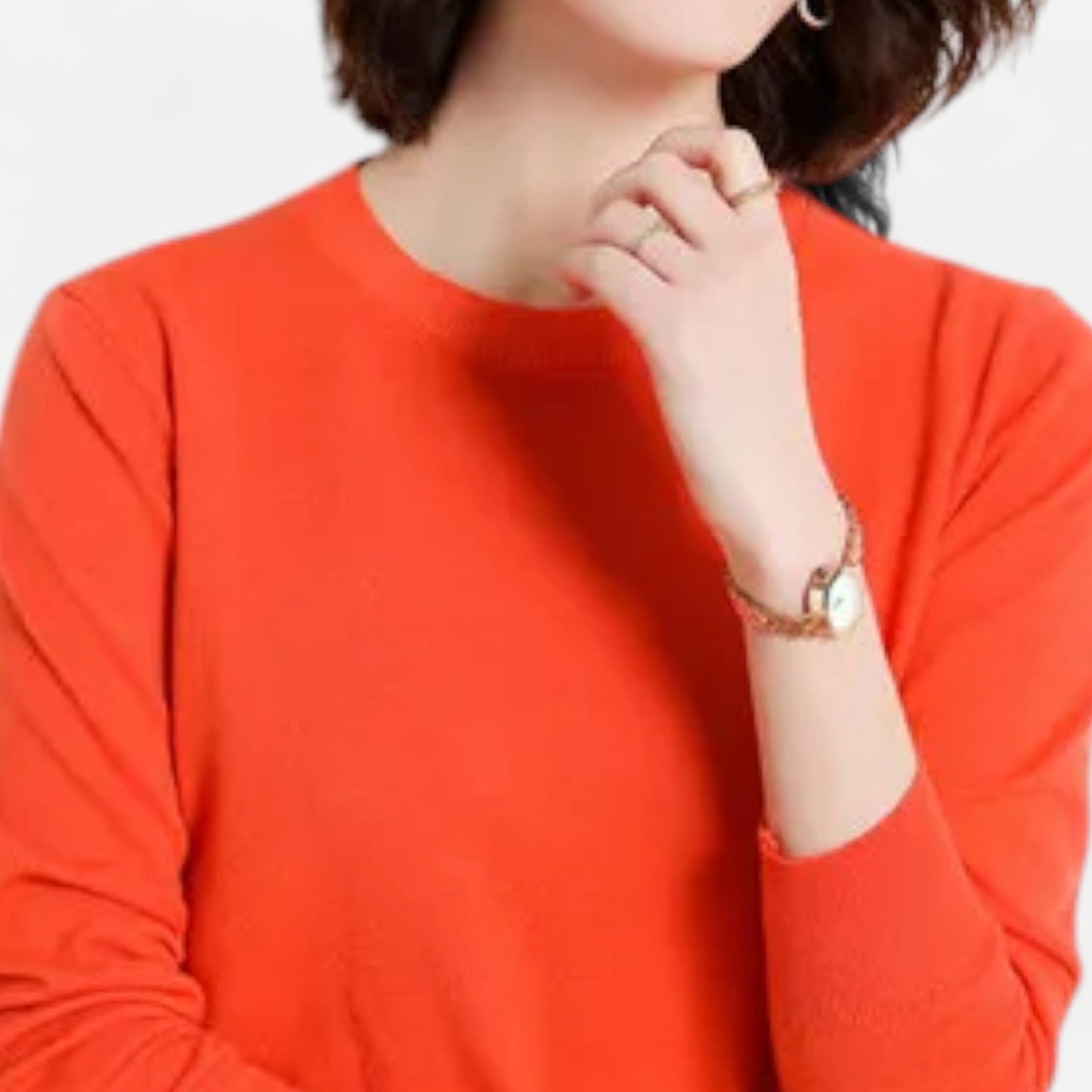 Premium Women's Merino Wool Sweater – Essential Timeless O-Neck for Smart Casual Style and Comfort | Premium Comfort Home & Lifestyle Product UK